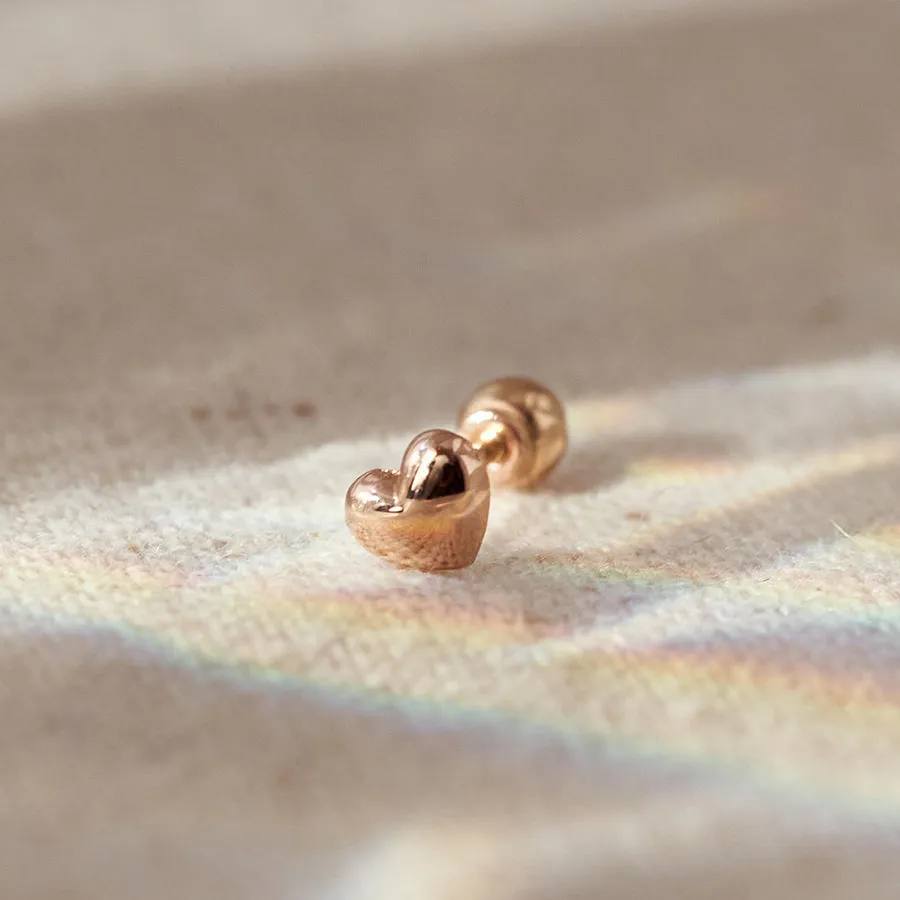 14k Dazzling Heart Piercing