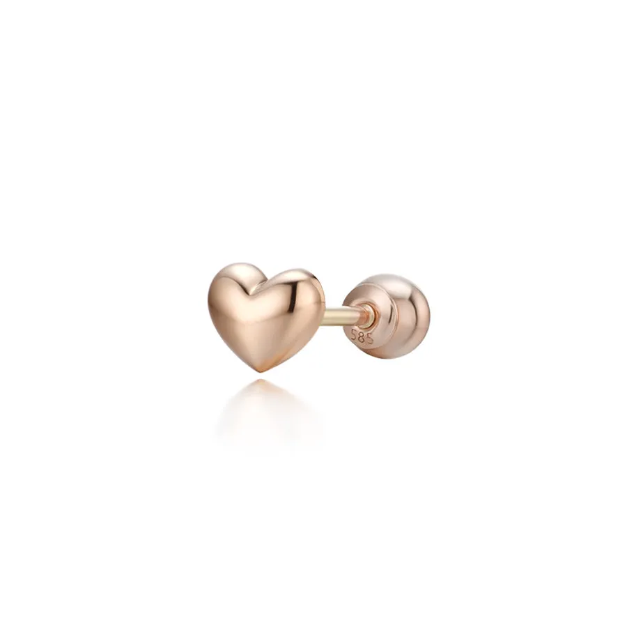 14k Dazzling Heart Piercing