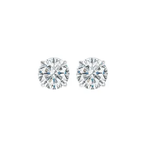 14KT White Gold & Diamond Fashion Earrings -1/2 ctw