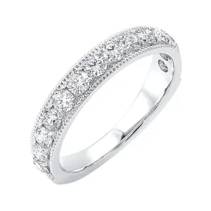 14KT White Gold Sparkle Band Ring
