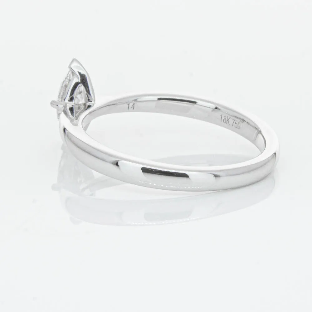 18ct White Gold .50ct Marquise Cut Diamond Royale Ring