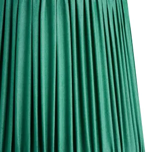 25cm tall tapered gathered lampshade in jade taj silk