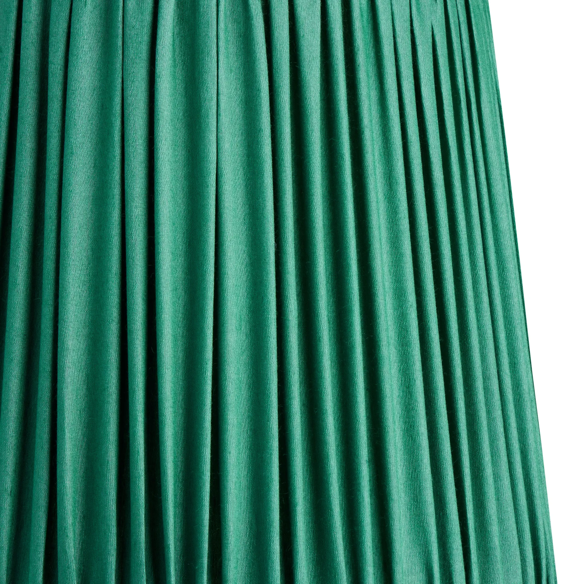 25cm tall tapered gathered lampshade in jade taj silk