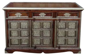 3 Draw Brass Sideboard