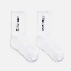 3 Pack FadedStore Socks | White