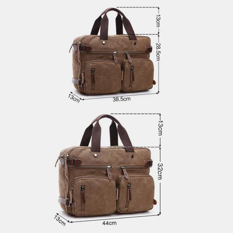 3 Way-Use Large Capacity British Style Briefcase