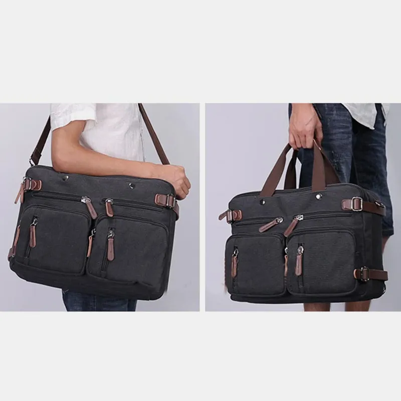 3 Way-Use Large Capacity British Style Briefcase