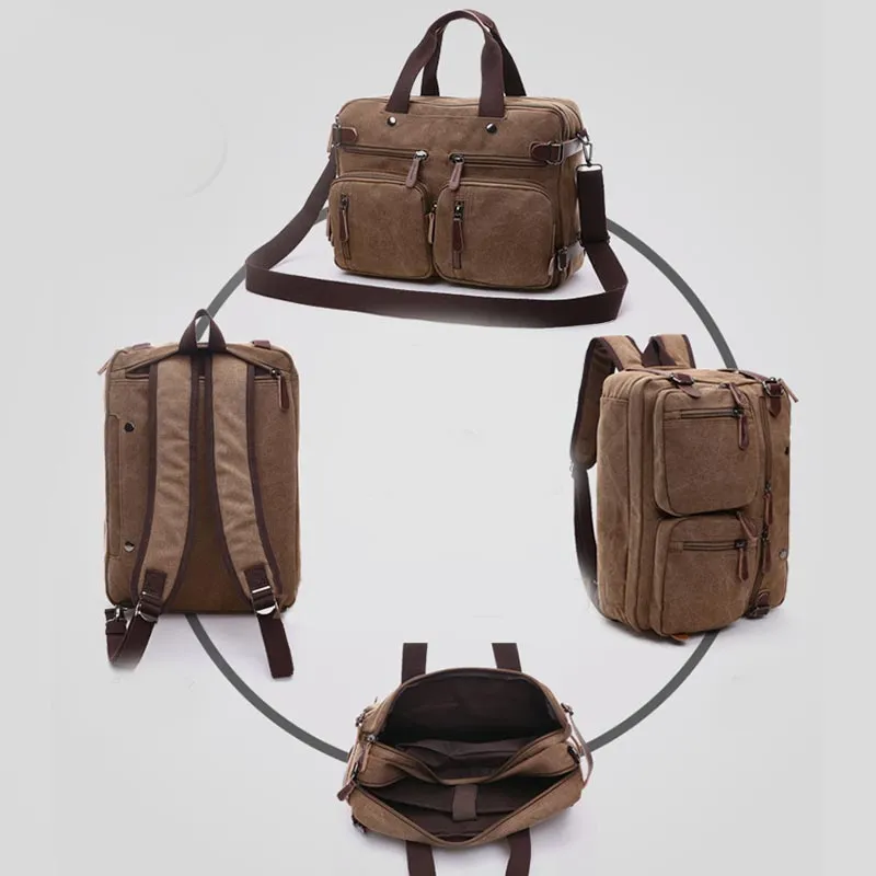 3 Way-Use Large Capacity British Style Briefcase