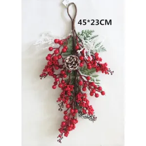 45cm Christmas Red Berry Hanger Decoration