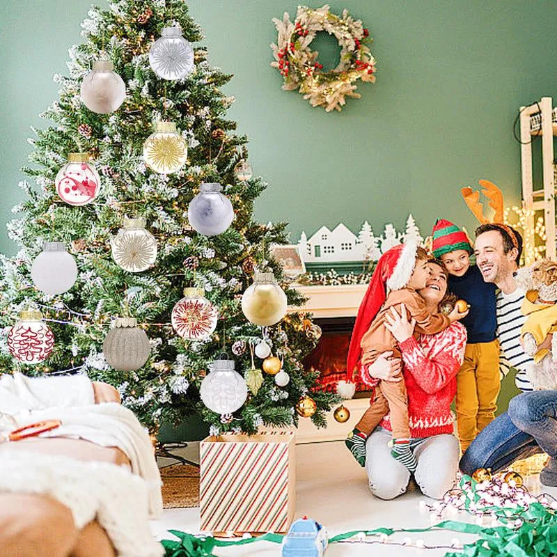 60MM/2.36" Christmas Ball Ornaments, 30PCS Shatterproof Decorative Hanging Ball Ornament with Stuffed Delicate Decorations, Xmas Tree Balls for Halloween Holiday Party(Champagne Gold) Christmas Ball