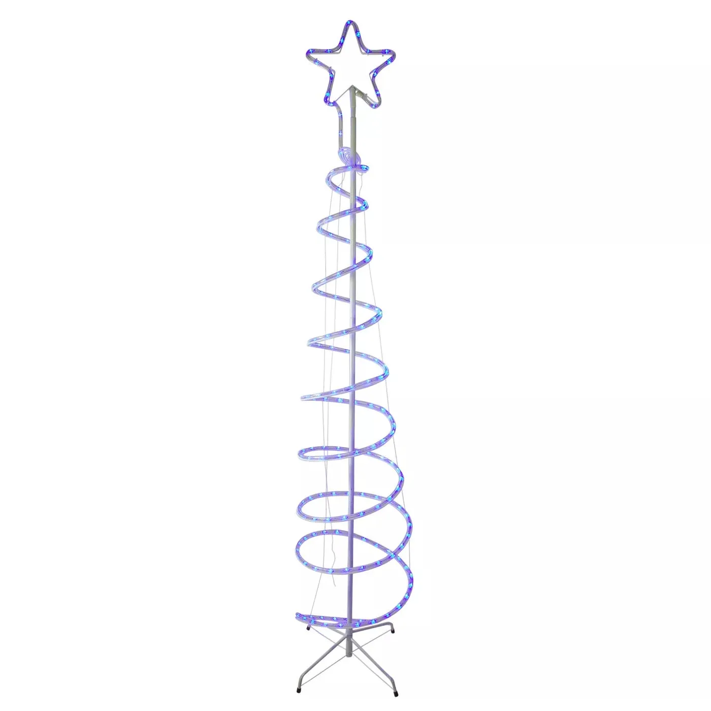 7' LED Rope Light Spiral Tree Decorations