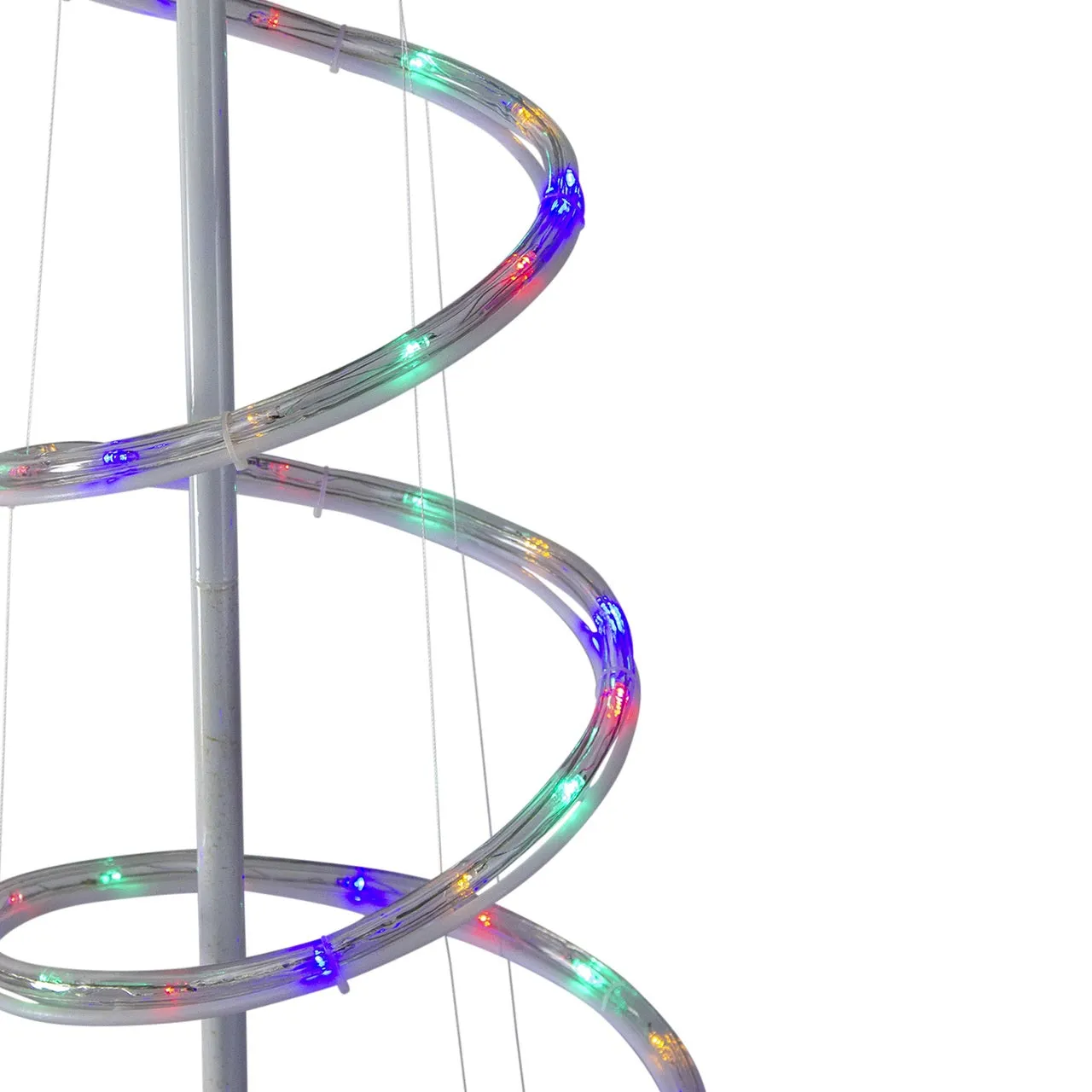 7' LED Rope Light Spiral Tree Decorations