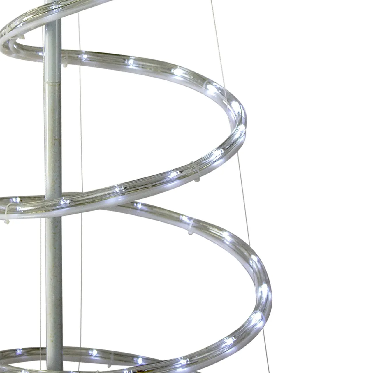 7' LED Rope Light Spiral Tree Decorations