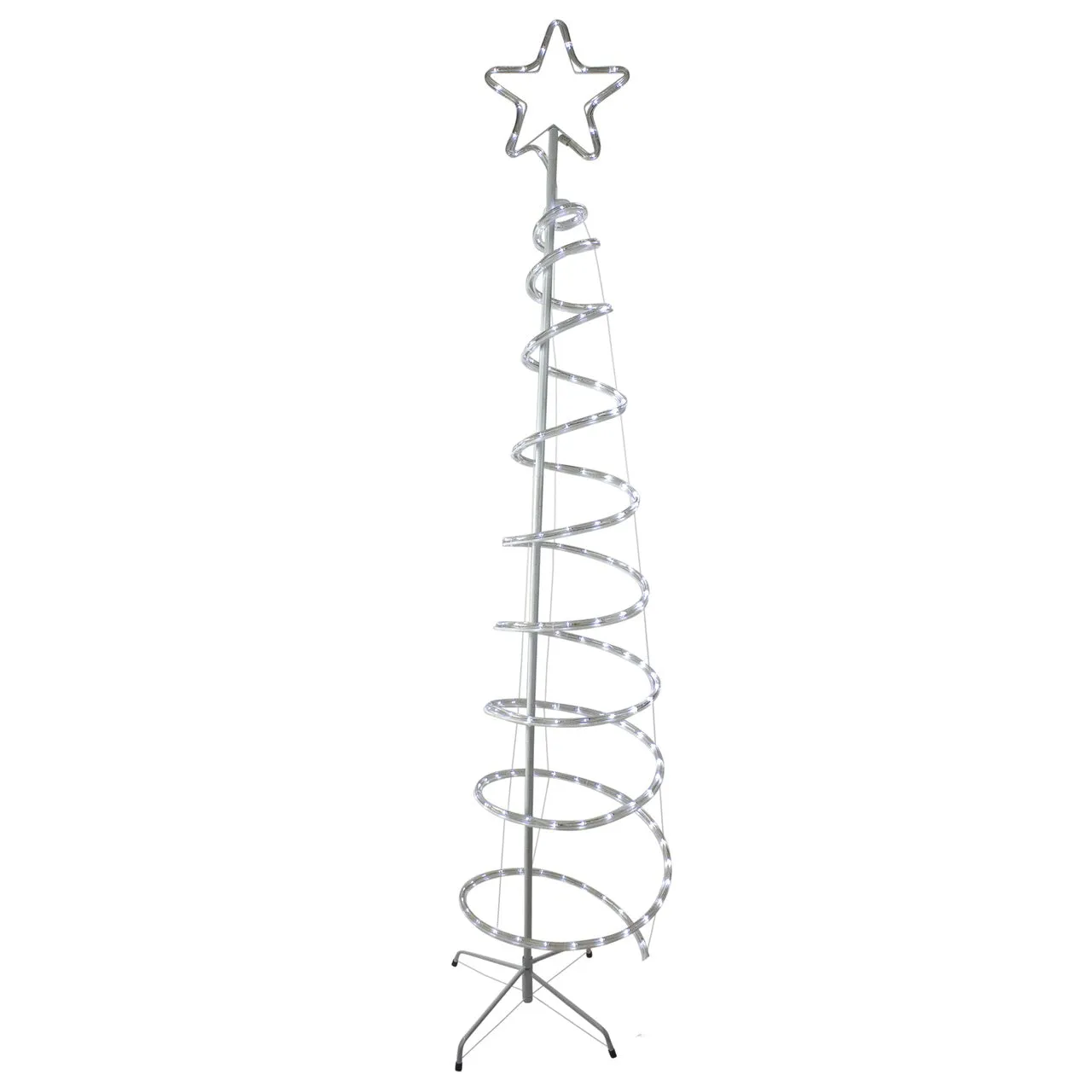 7' LED Rope Light Spiral Tree Decorations