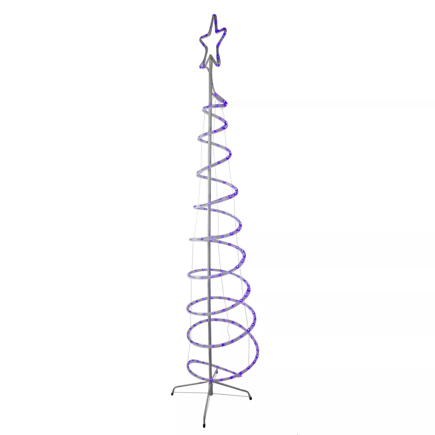 7' LED Rope Light Spiral Tree Decorations