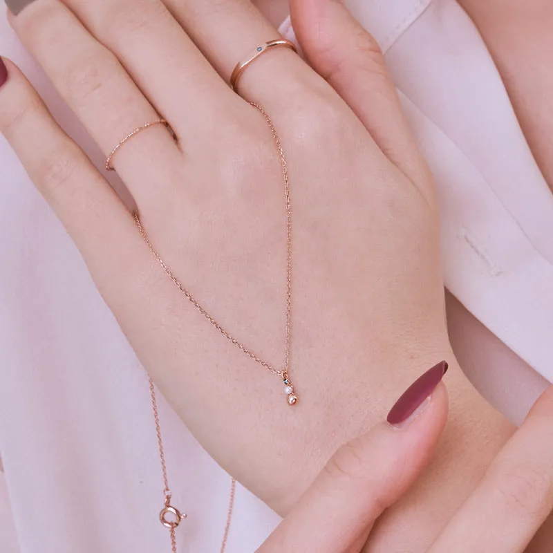 [925 silver] Dazzling Diamond Necklace