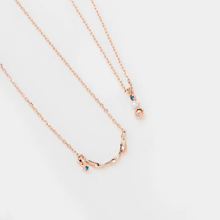 [925 silver] Dazzling Diamond Necklace