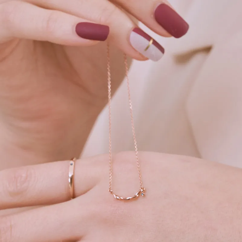 [925 silver] Dazzling Diamond Necklace