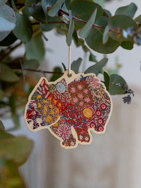 Aboriginal Christmas Wombat  Decoration Grandmother's Country