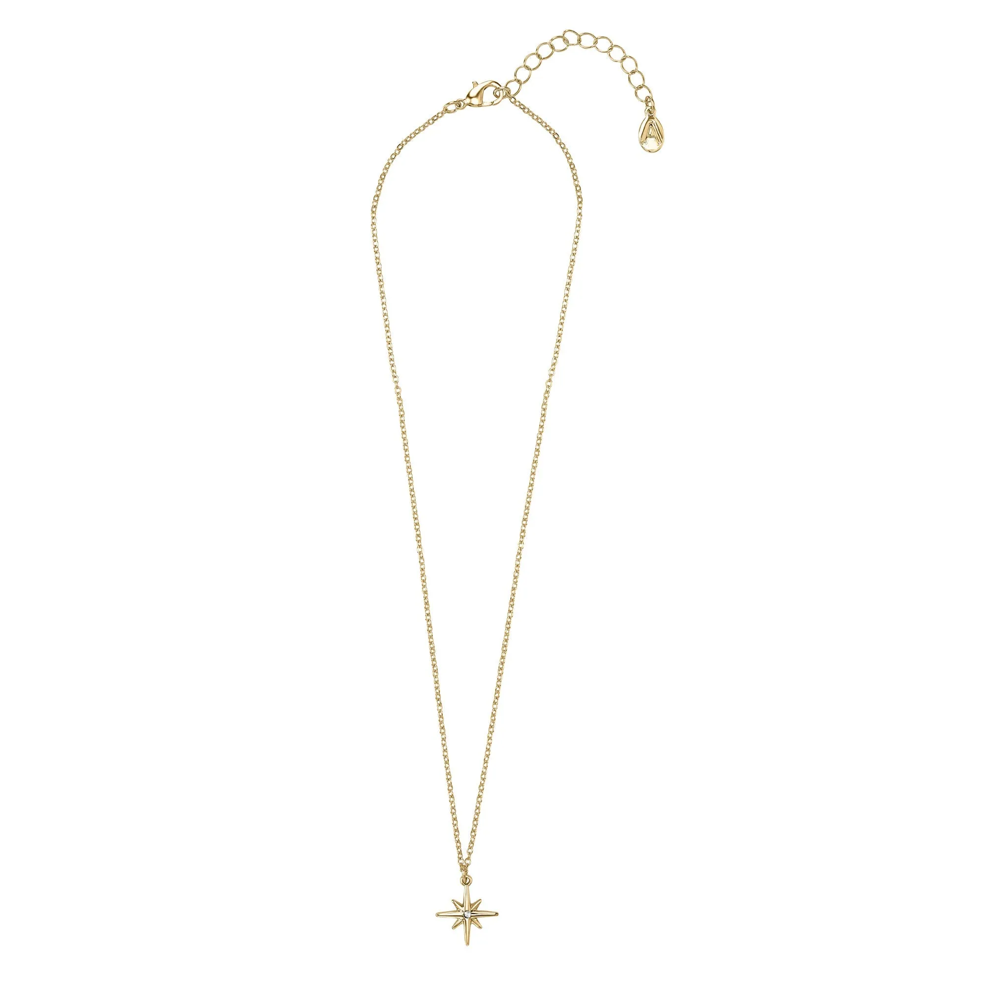 Accessorize London Women Gold Starburst Pendant Necklace