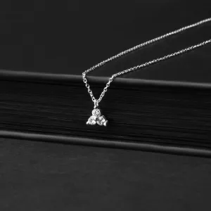 Accessorize London Women's 925 Sterling Silver Hallmark Cubic Zirconia Flower Pendant Necklace
