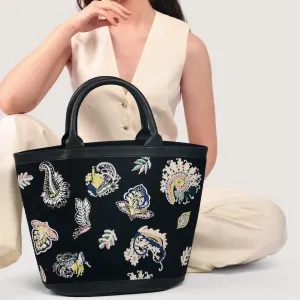 Accessorize London Women's Multi
 Embroidered Paisley Bag