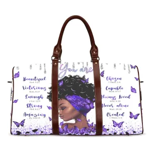 Affirmations Travel Bag Waterproof Travel Bag/Large (Model 1639)