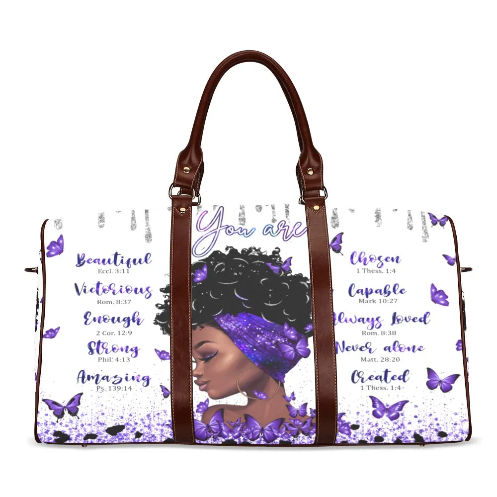 Affirmations Travel Bag Waterproof Travel Bag/Large (Model 1639)