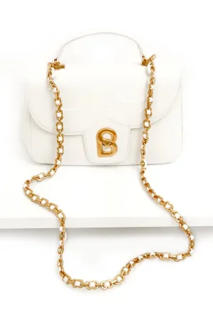 Alma Flap Bag Medium - White