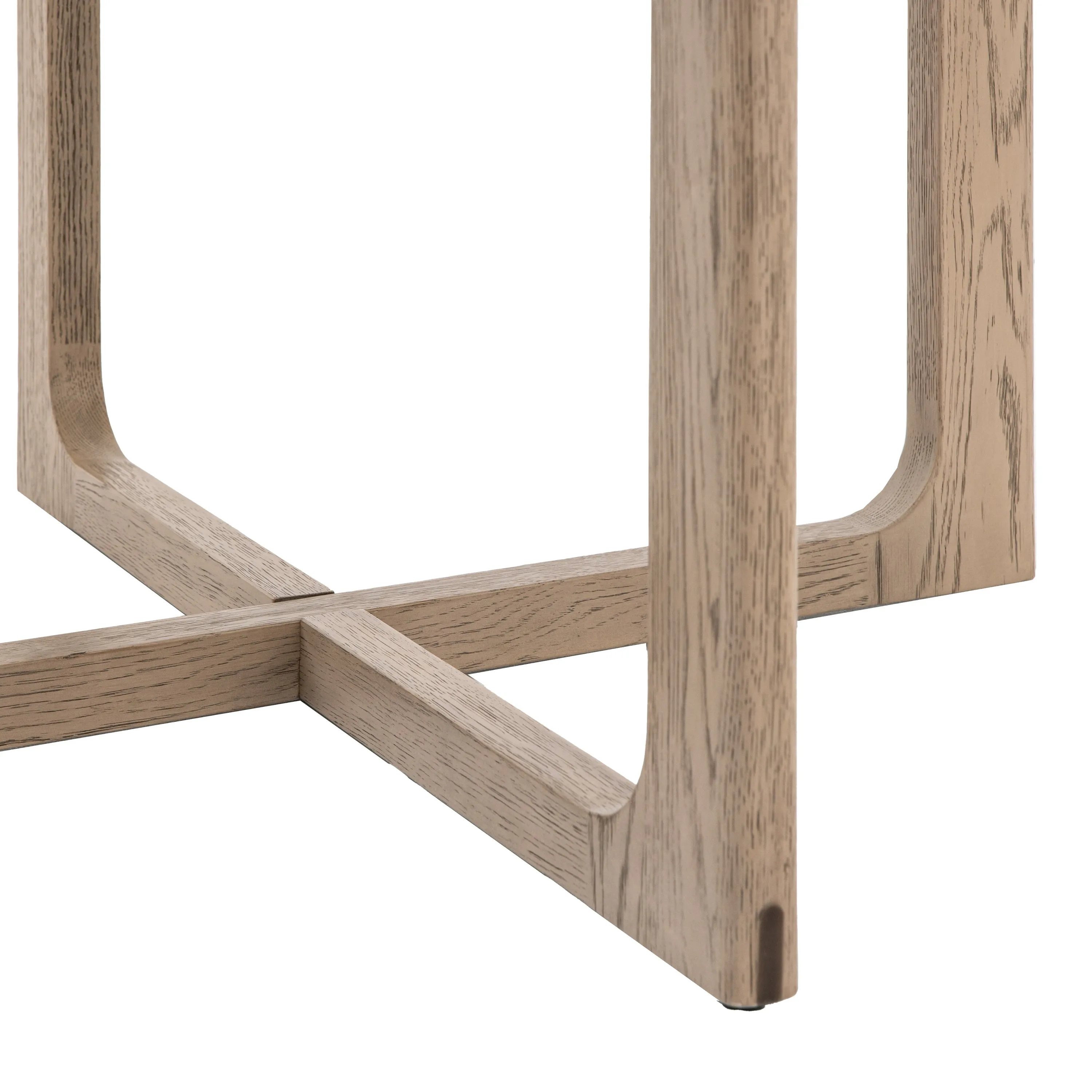 Amos Craft Round Dining Table Smoked