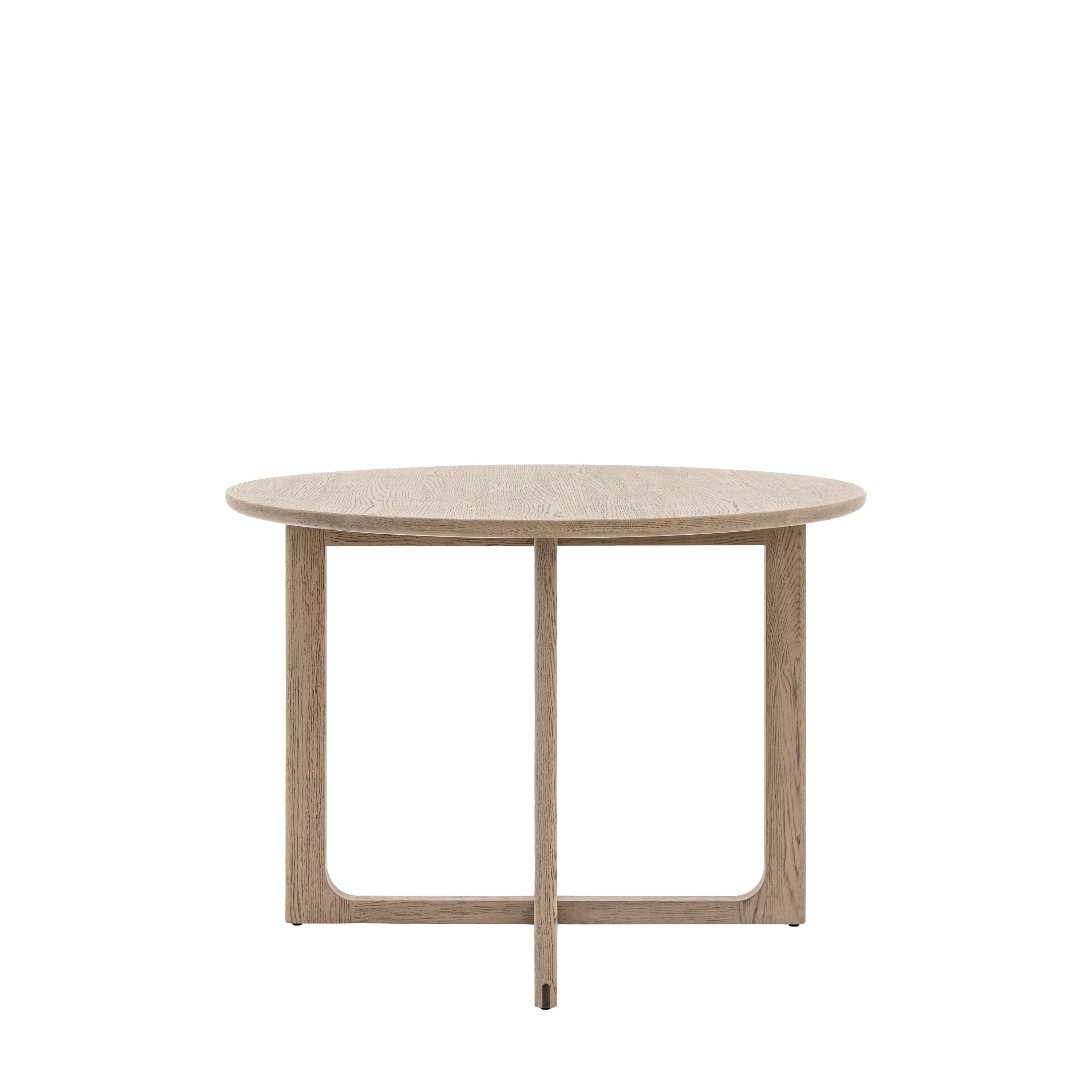 Amos Craft Round Dining Table Smoked
