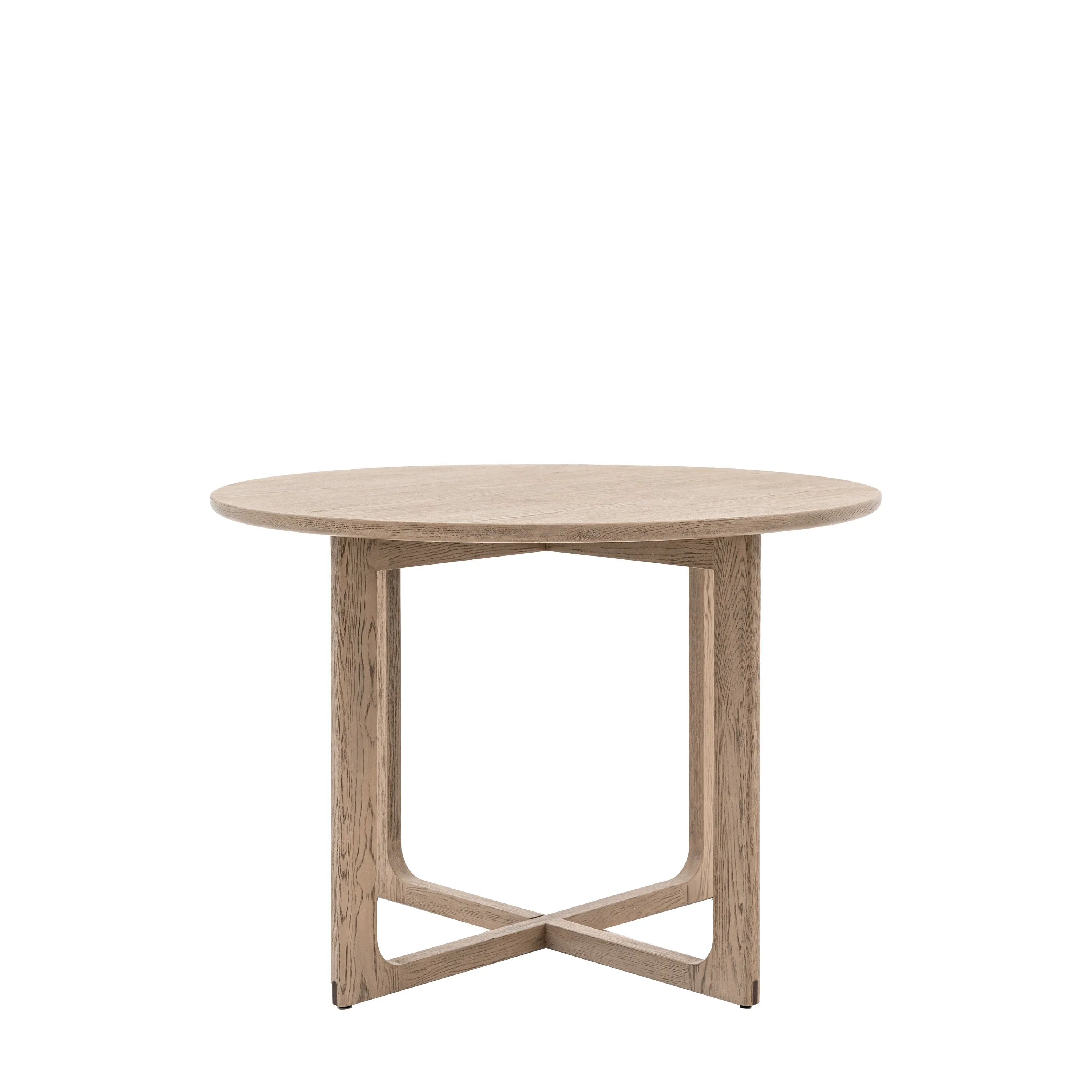 Amos Craft Round Dining Table Smoked