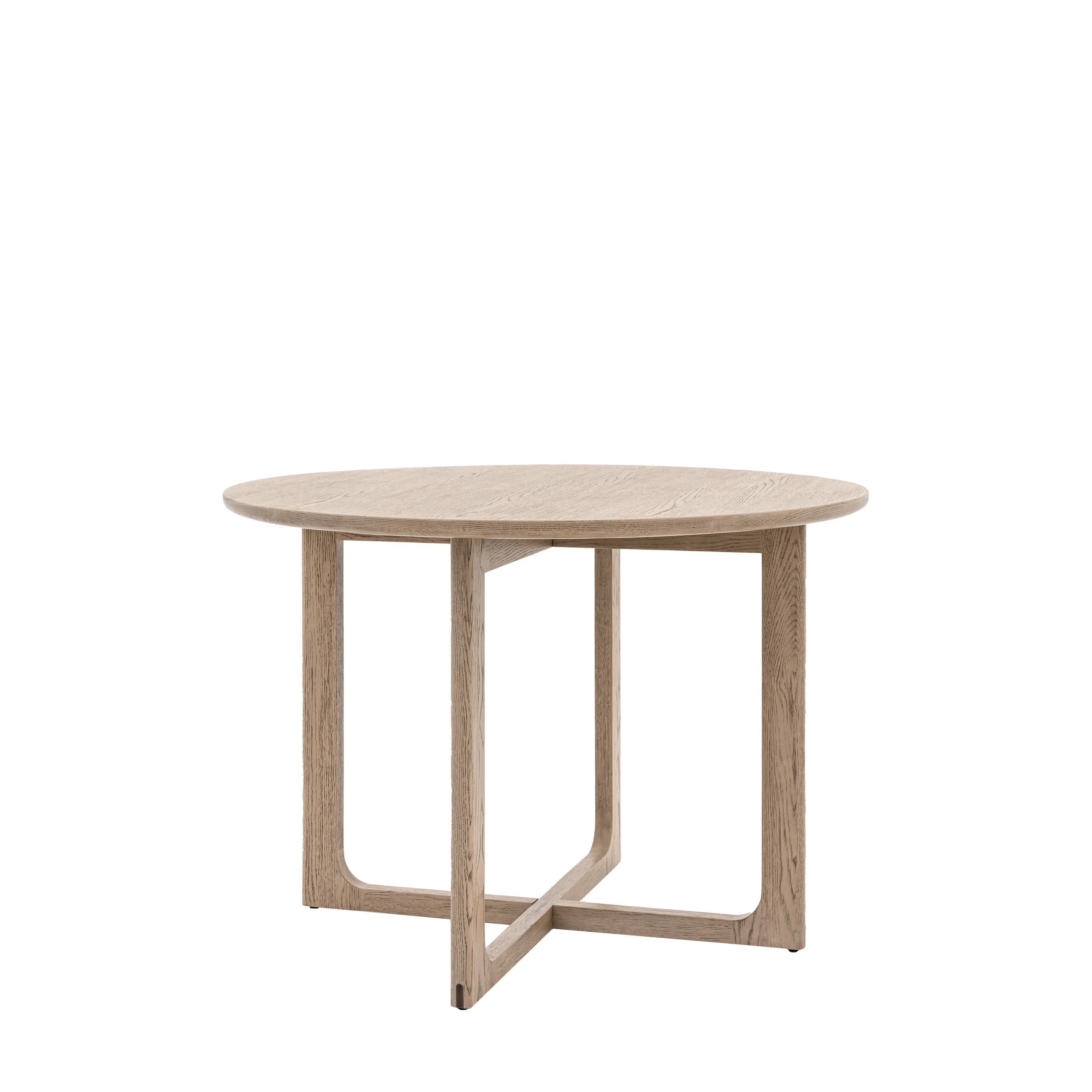 Amos Craft Round Dining Table Smoked