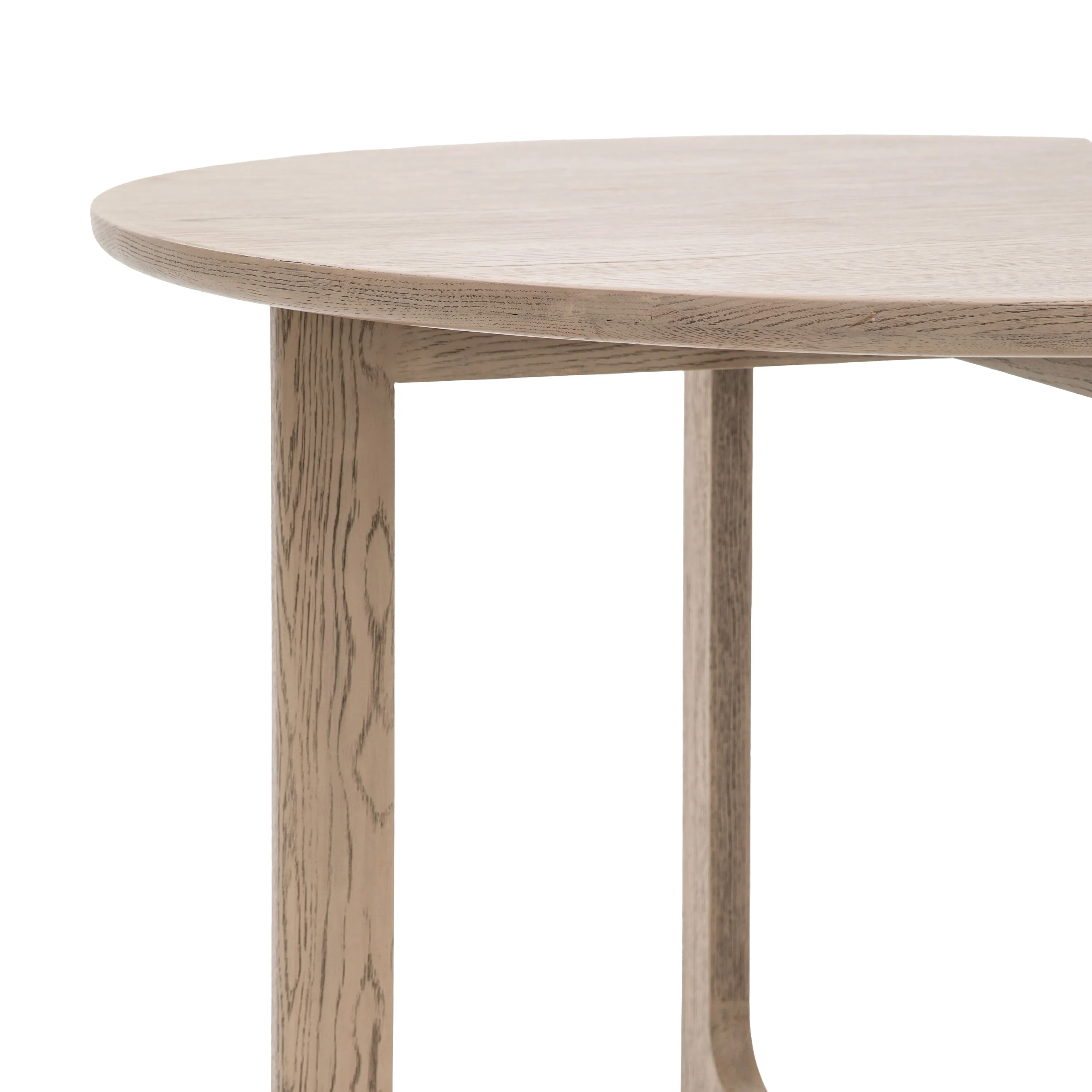 Amos Craft Round Dining Table Smoked