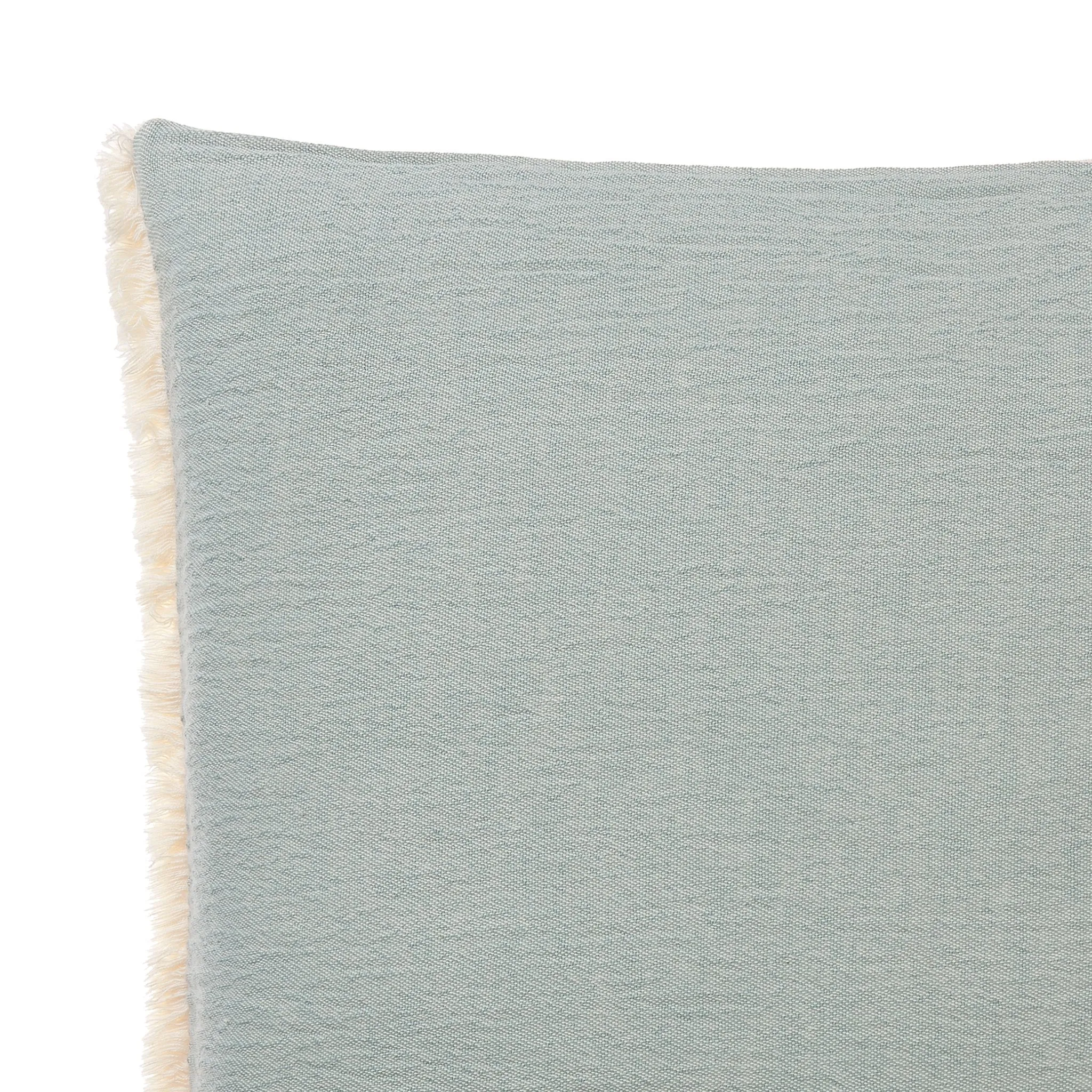 Anaba Cushion Cover [Green grey/Natural white]
