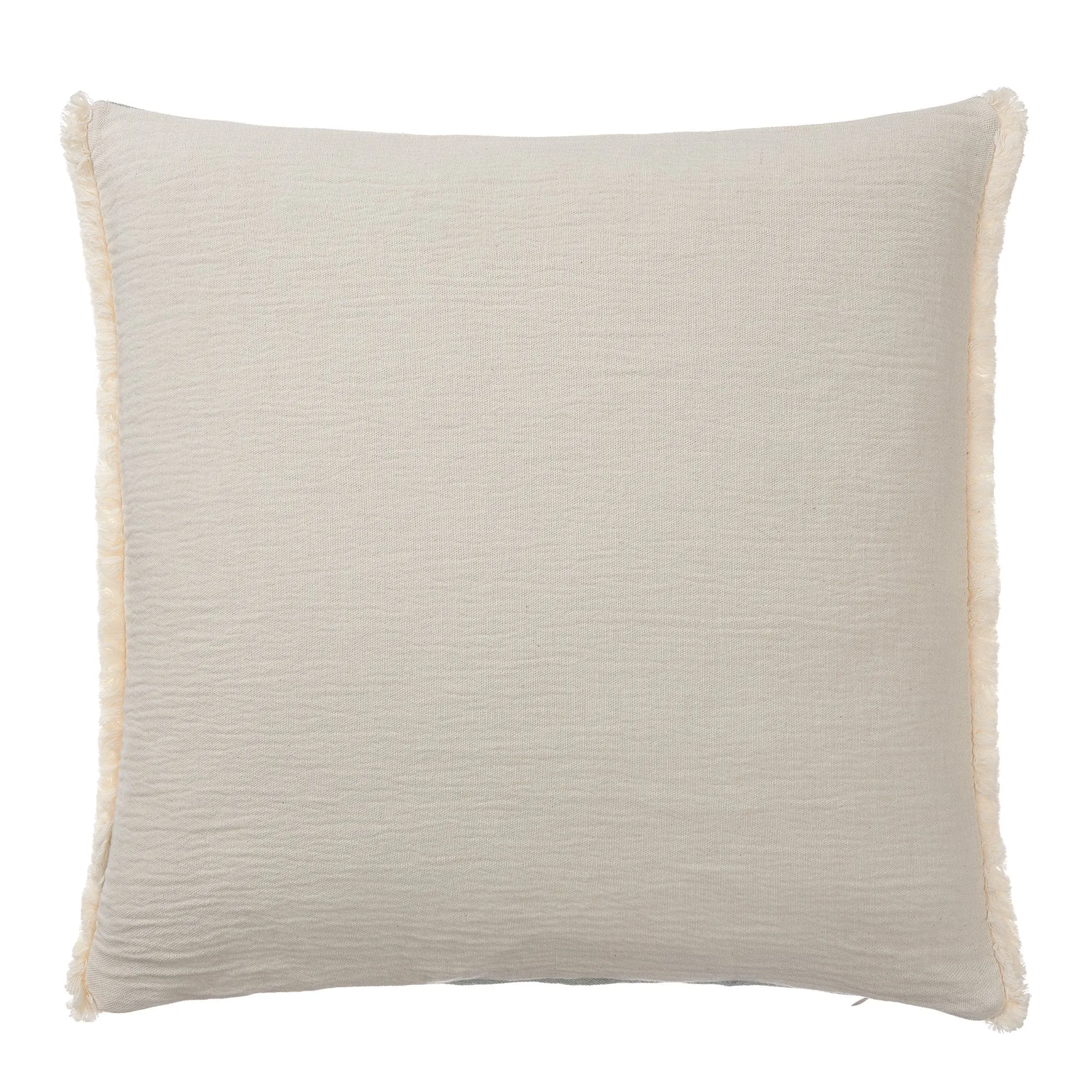 Anaba Cushion Cover [Green grey/Natural white]