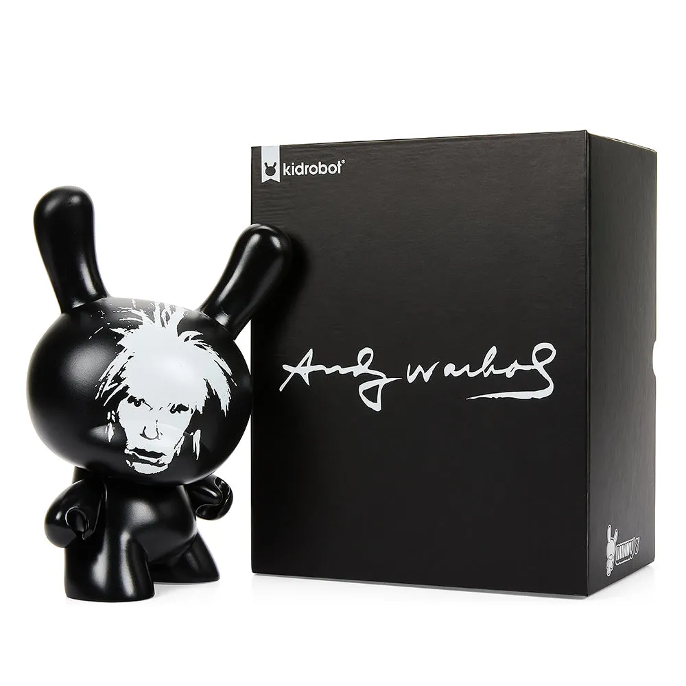 Andy Warhol Fright Wig Self-Portrait 8" Masterpiece Dunny - Monochrome Edition