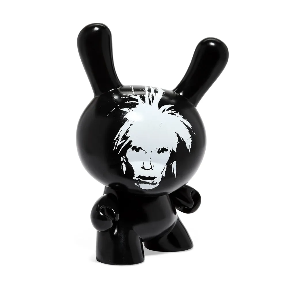Andy Warhol Fright Wig Self-Portrait 8" Masterpiece Dunny - Monochrome Edition