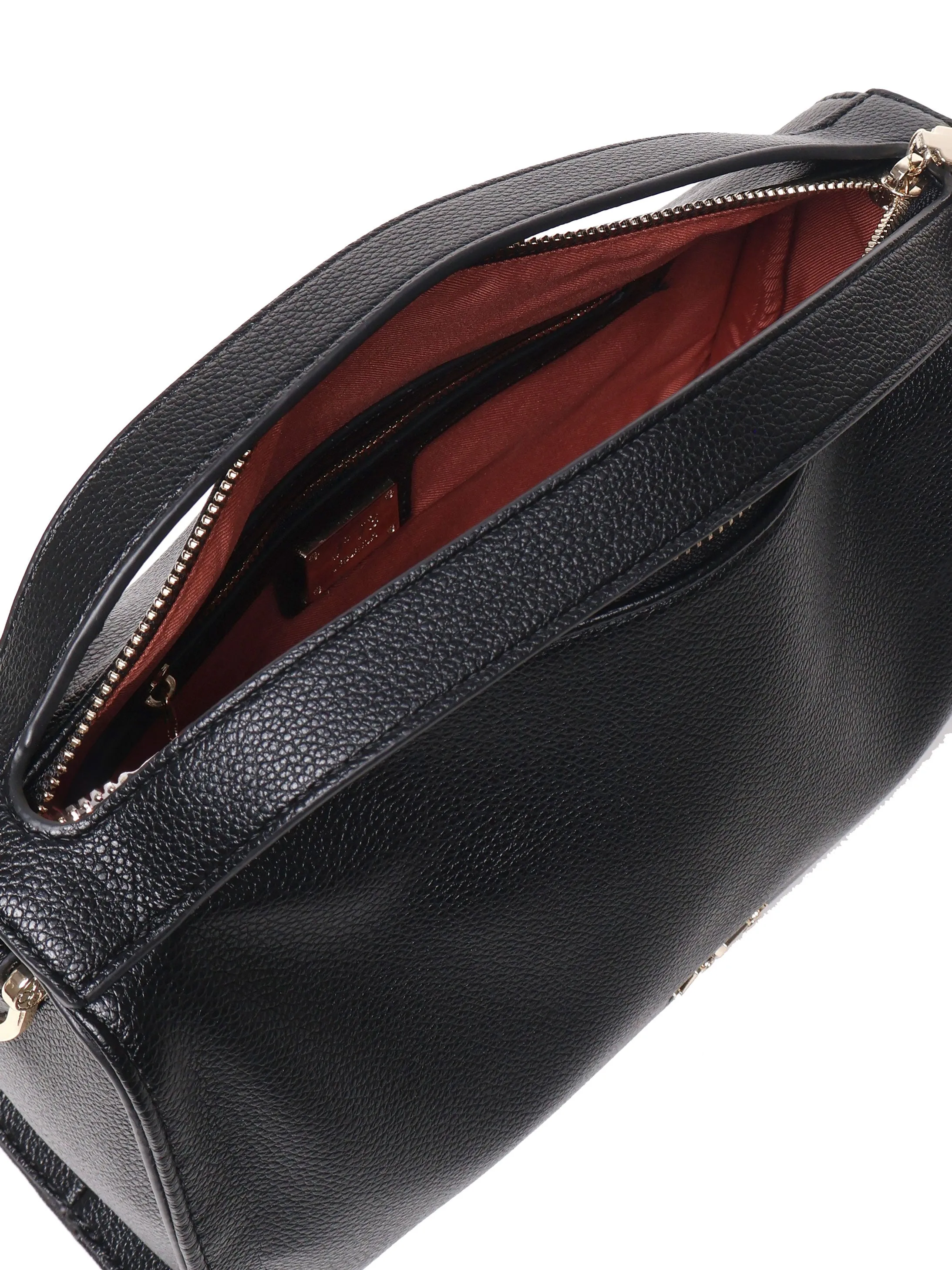 Anne Ecoleather Shoulder Bag in Black