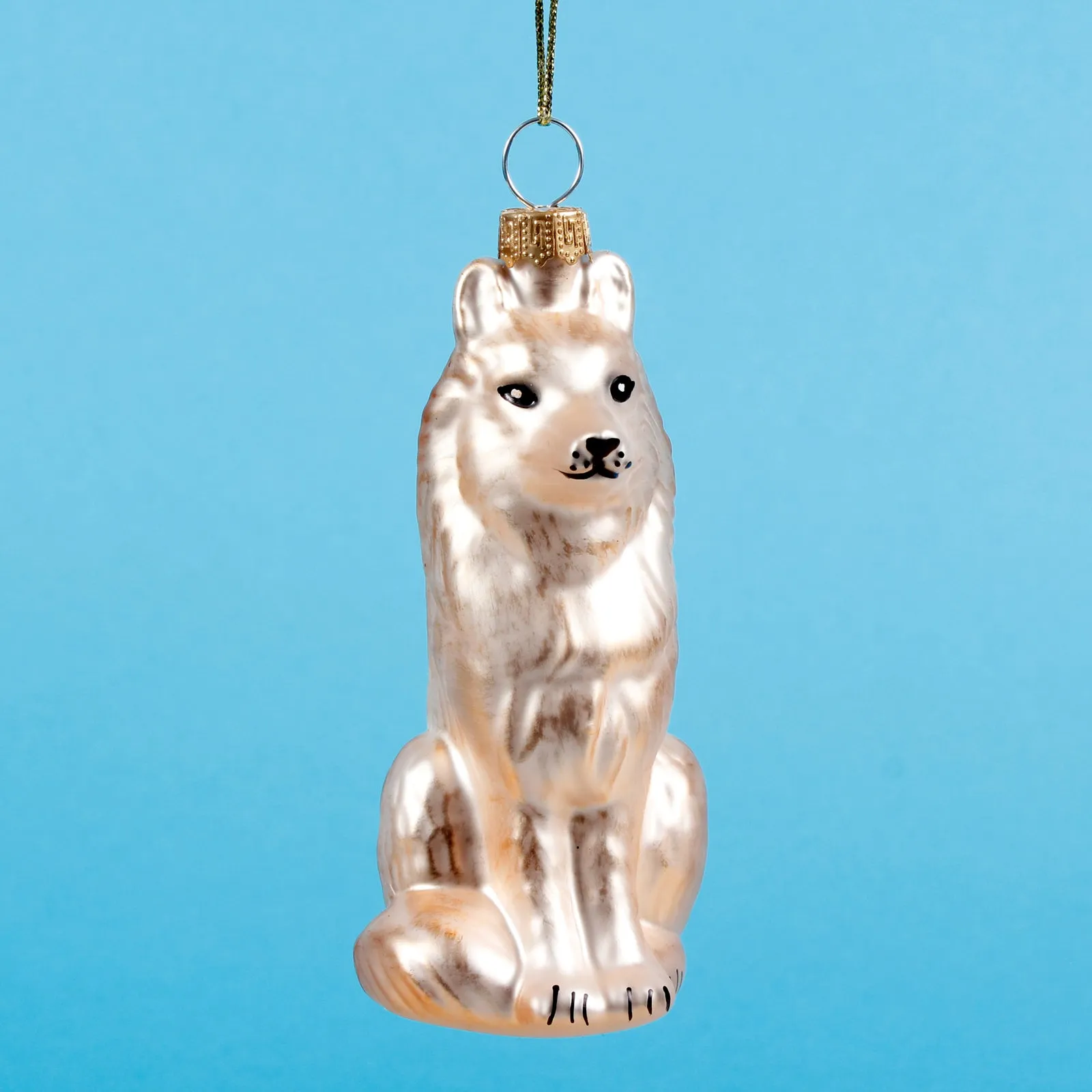 Arctic Fox Shaped Bauble