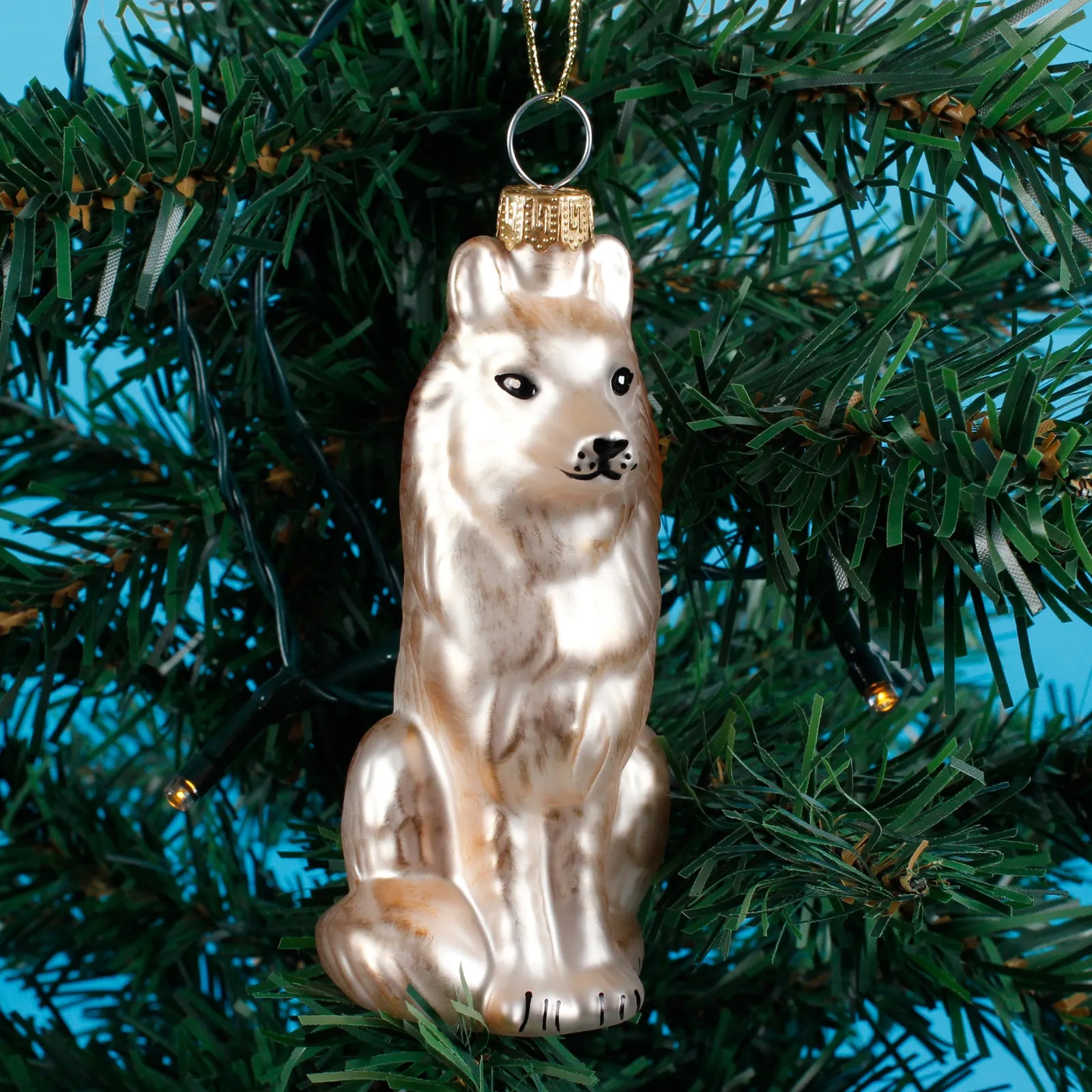 Arctic Fox Shaped Bauble