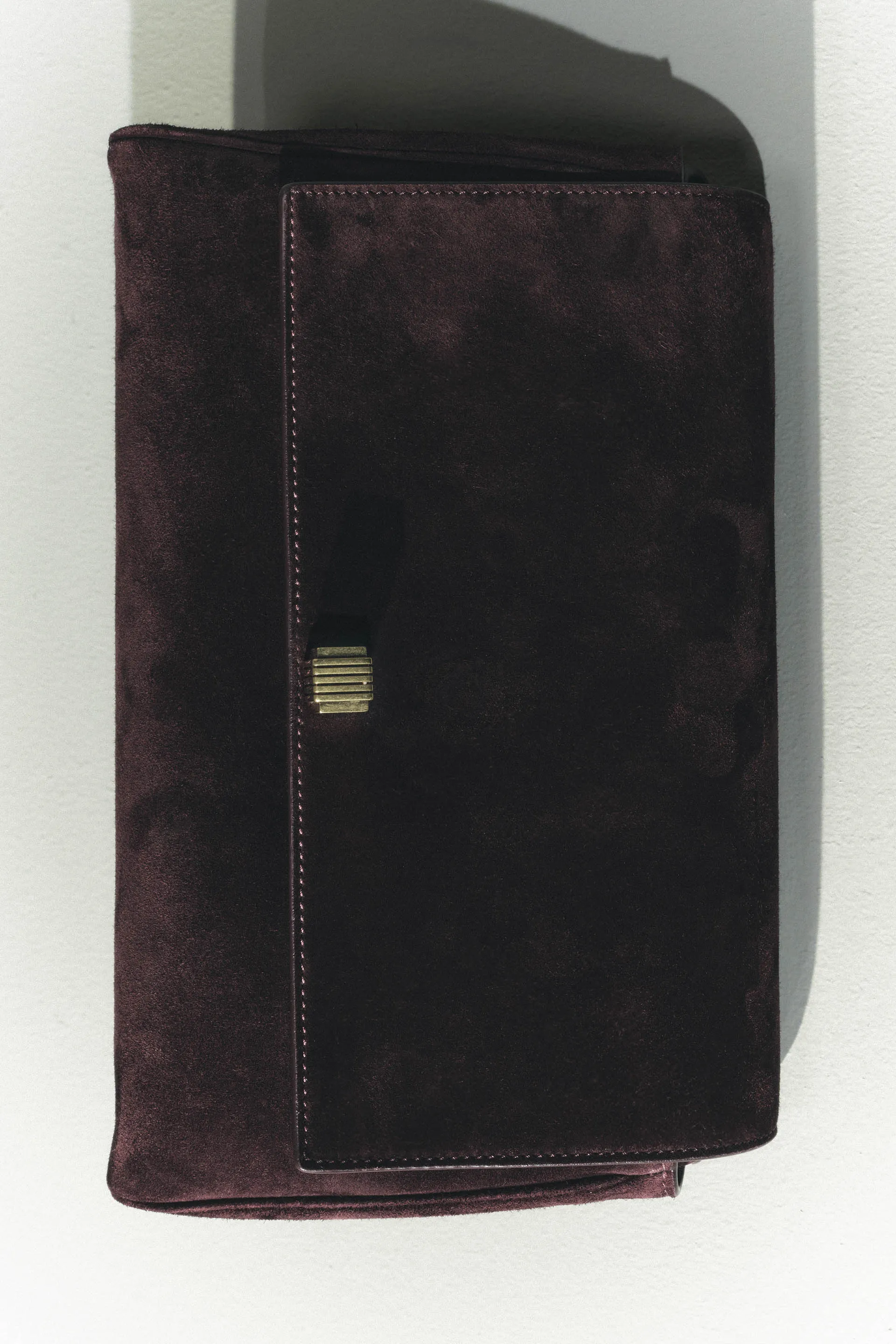 Audrey Crossbody Bag in Eggplant Suede