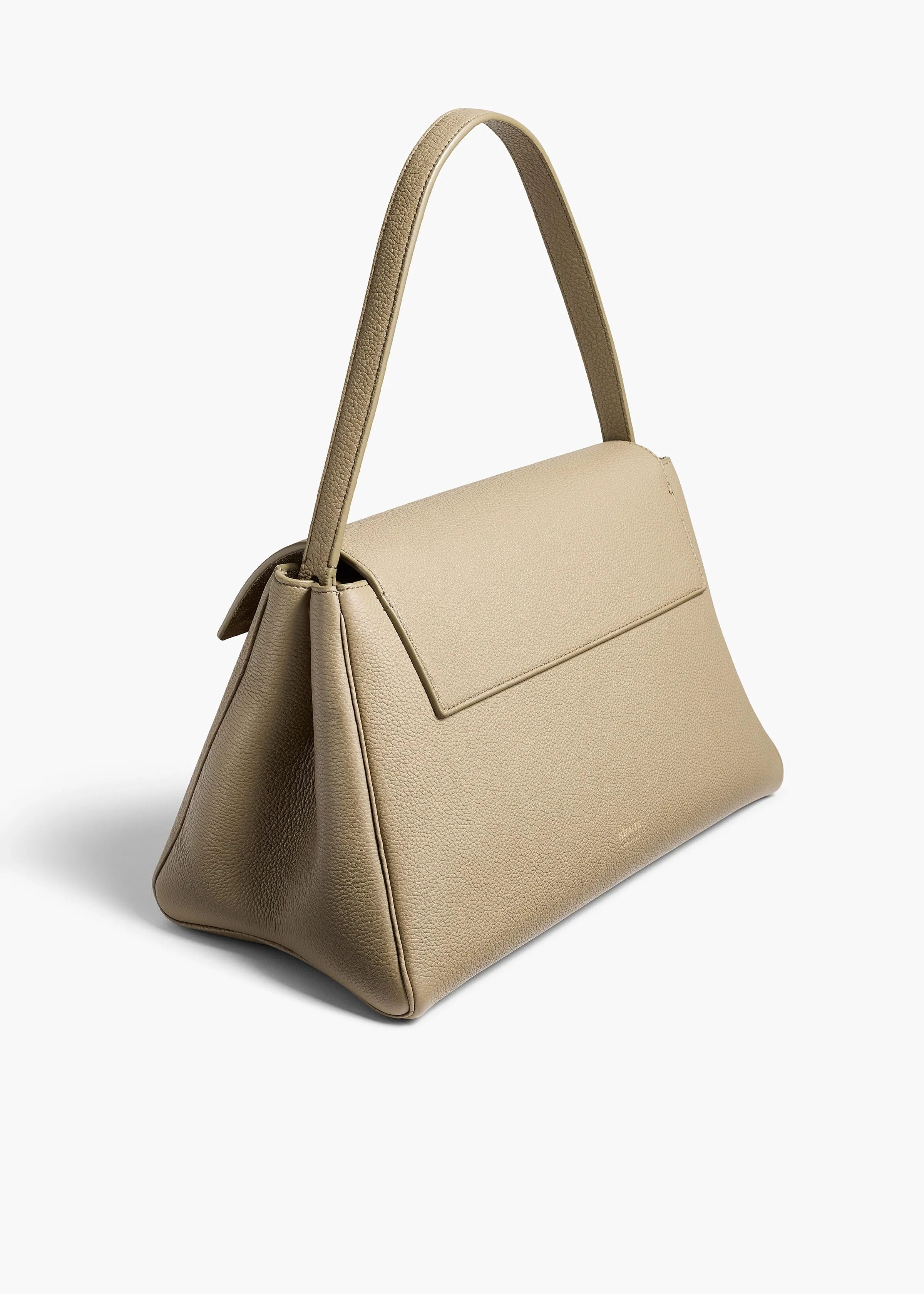 Audrey Top Handle Bag in Sage Pebbled Leather