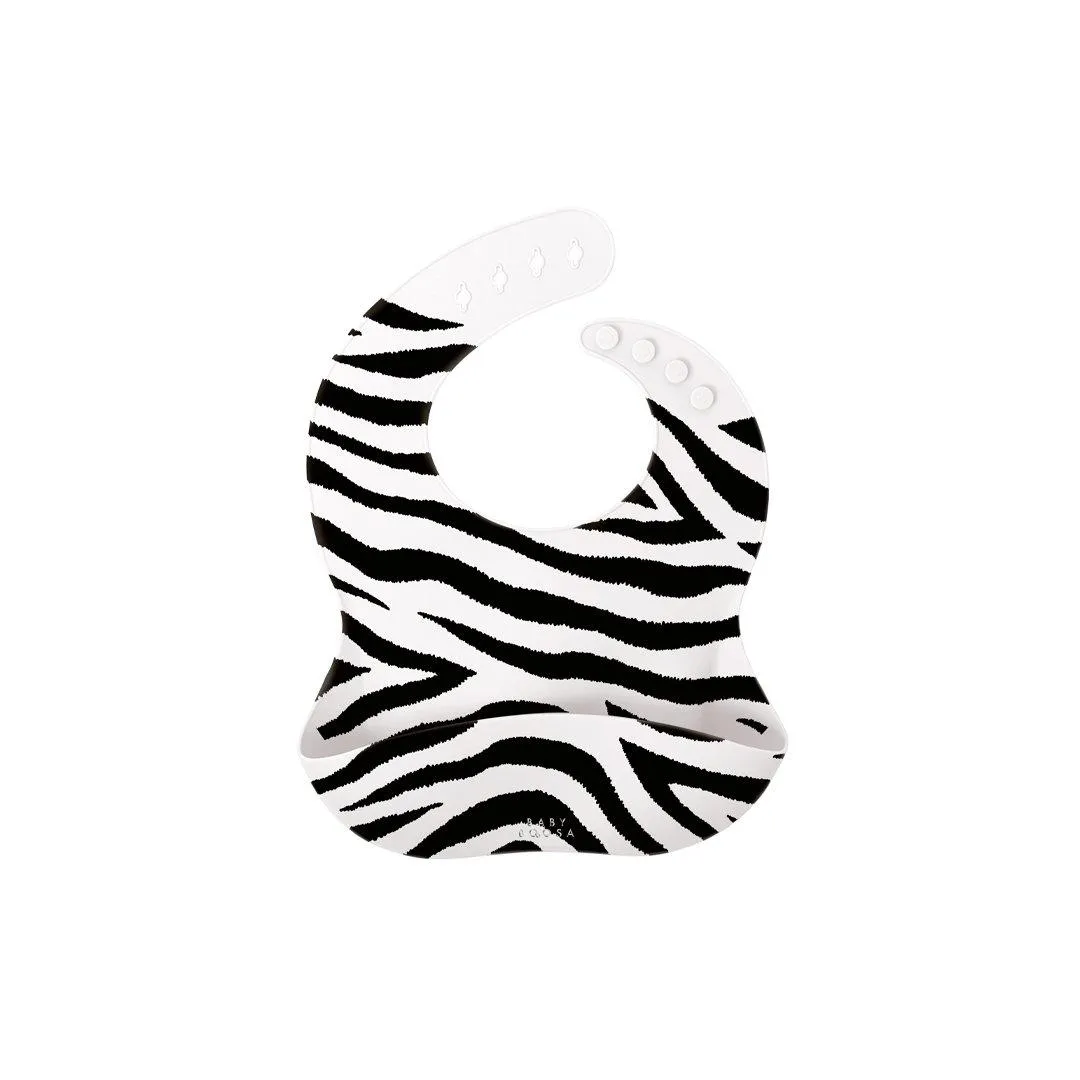 Baby Boosa Bib - Zebra Monochrome