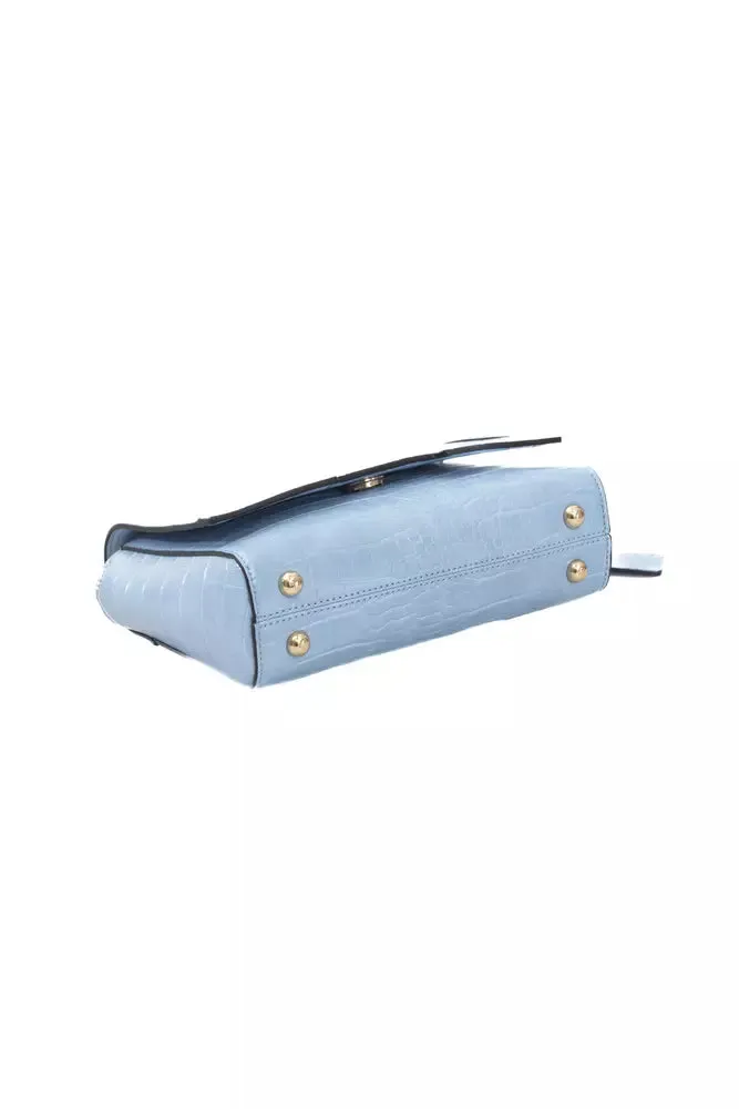 Baldinini Trend Light Blue Polyuretane Crossbody Bag