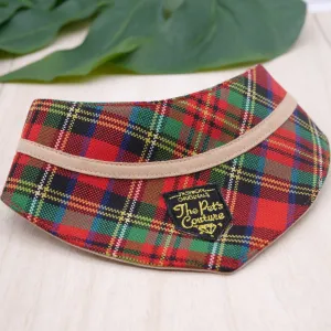 Bandanas - Royal Tartan Print with Brown Band