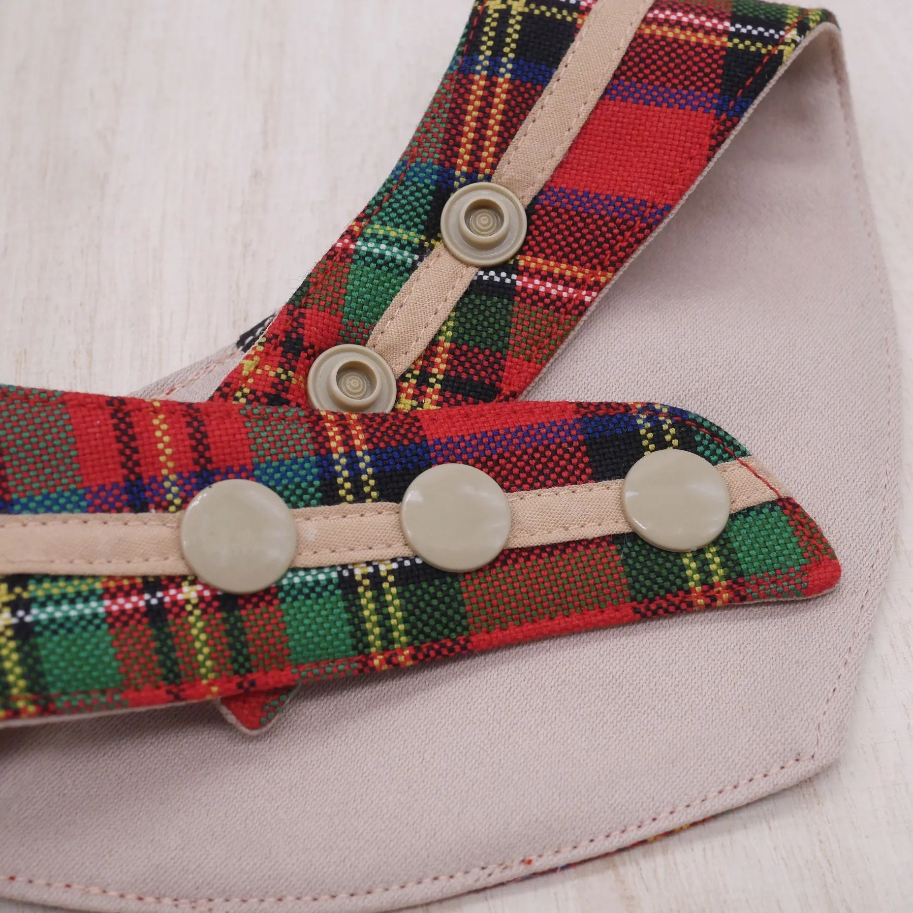 Bandanas - Royal Tartan Print with Brown Band
