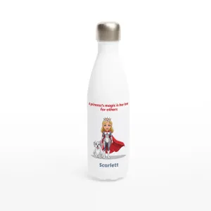 Best Friend Princess White 17oz Stainless Steel Water Bottle   Personalised Name