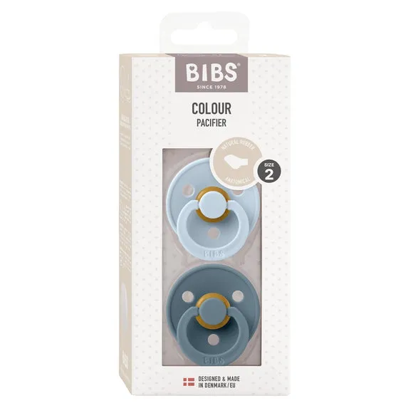 BIBS Pacifier ANATOMICAL Duo - Baby Blue   Petrol