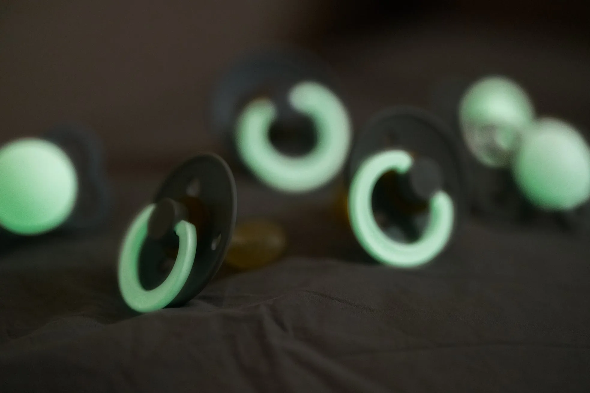BIBS Pacifier Duo - NIGHT Glow Cloud | Size 3